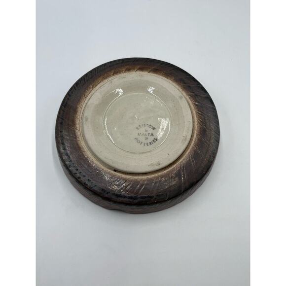 Vintage 1970s Catchall Bowl Ashtray Bristow Potteries Studio Pottery Malta‎ - Picture 12 of 12